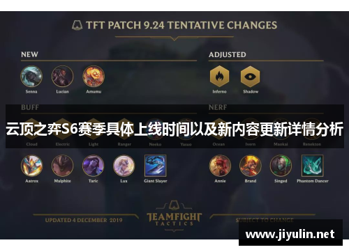 云顶之弈S6赛季具体上线时间以及新内容更新详情分析